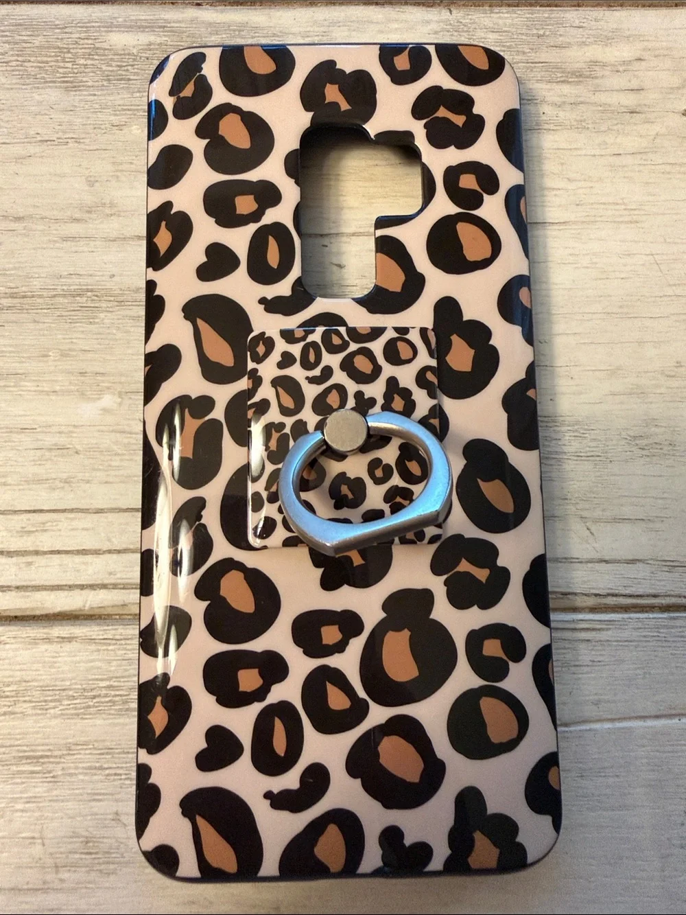 Casely Leopard Print Samsung Galaxy S9 plus, Phone Case with Ring Holder